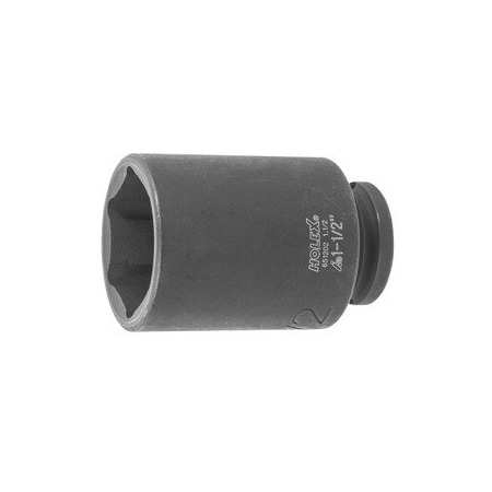 Holex Impact Socket, 1/2 inch Drive, 6 pt, Deep, 1.1/2 inch 651202 1.1/2